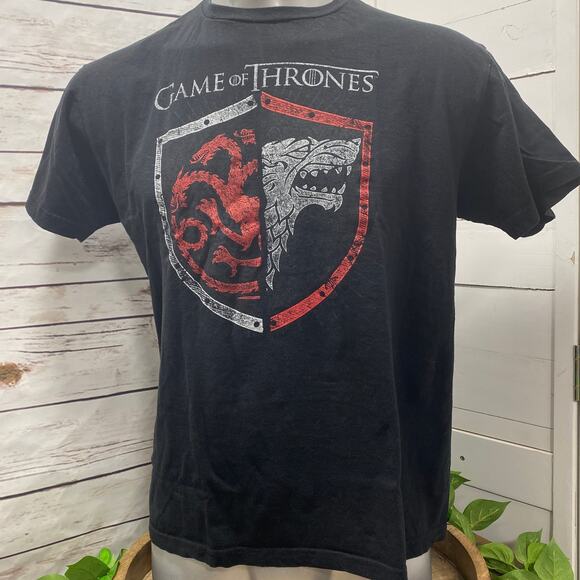 Game of Thrones Family Crest T-Shirt Fantasy Drama Movie Film HBO House Stark - Picture 1 of 4